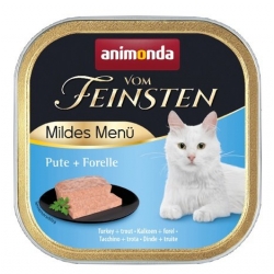 ANIMONDA VOM FEINSTEN MILDES MENU INDYK, PSTRĄG - DAWNIEJ "KASTRIERTE" 100g